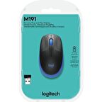 Logitech M191 Mavi Kablosuz Mouse 910-005909