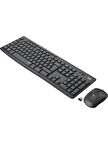 Logitech MK295 Kablosuz İngilizce Klavye Mouse Set Siyah