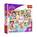 PUZZLE-34385 Disney Princess 4IN1 Puzzle