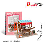 Cubic Fun 3D 31 Parça Puzzle Japon Seyyar Arabası