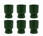 SO-LTSA03 Lotus Ayaklı Plastik Vazo Çiçek Saksı 10,5 Lt No: 3 Yeşil 6 Adet