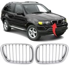Bmw X5 E53 2000-2003 Ön Panjur Set Krom 51138250051/52