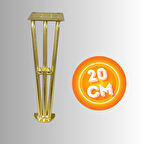 20 CM METAL BONCUKLU KOLTUK AYAĞI MOBİLYA AYAĞI ÜNİTE AYAĞI KONSOL AYAĞI PUF BERJER AYAĞI