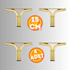 15 CM METAL MAGNOLİA KOLTUK AYAĞI MOBİLYA AYAĞI ÜNİTE AYAĞI KONSOL AYAĞI PUF BERJER AYAĞI (4 ADET)