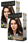 Sea Color 6/0 Saç Boyası Koyu Kumral 100 ml x 2 Kutu