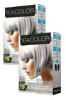 Sea Color 0/02 Saç Boyası Gümüş Gri 100 ml x 2 Kutu