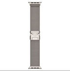 Apple Watch 42/44/45/49MM  Metal Zarif Tasarım Hasır Kordon