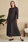 Kadın Büyük Beden Nergiz Jakar Tesettür Anne Elbise 