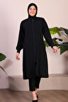 Kadin Buyuk Beden Tesettur Mevsimlik Giy Çık Kap