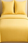 More Home Çift Kişilik Nevresim Takımı Lastikli Çarşaflı Sarı