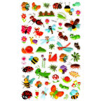 Sticker Kabartmalı Stiker Defter, Planlayıcı Etiket (lxk-016) - 22X14 cm - Karınca Kelebek Böcek