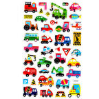 Sticker Kabartmalı Stiker Defter, Planlayıcı Etiket (lxk-003) - 22X14 cm - İş Makinesi Taşıtlar