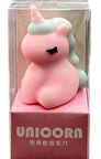 Unicorn Kalemtıraş 3D Şekilli Silikon Kalemtıraş - Pembe- 1 Adet