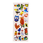 Sticker Kabartmalı Stiker Defter, Planlayıcı Etiket Kuşlar (cb436) 16x7 cm