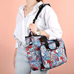 Loren Desenli Örgü Çantası