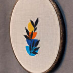 Uretti - Sibel 2453 - 7285 El Yapımı Bohem Kanaviçe Kasnak Pano