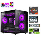 Xaser Sword X50 Eko Ryzen 7 5700X 16GB Ram 512GB M.2 NVMe SSD 8GB RTX5060 Masaüstü Oyuncu Bilgisayarı