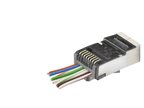 Cat6e Ez Rj45 Metal Konnektör 100 Adet Plastik Kutu - Siyah Nd2418