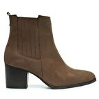 Kadın Hakiki Deri Topuklu Bot