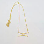 Uretti - BURCU 7427 - İkizler Burcu Gümüş Kolye - Gold