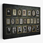 Ürpertici Karakterler Vintage Korku Filmi Cadılar Bayramı Gotik Duvar Tablosu-5195