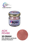 Sedefli Metalik Toz Pigment Boya / Açık Pembe / Epoksi Için 10 GRAM