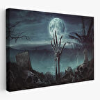 Mezardan Çıkan El, Mezarlıkta Dirilmiş El Dekoratif Duvar Tablosu-5205