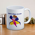 Benim Süper Annem Hediyelik Kupa Anneler Günü Tasarımlı