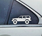 Cherokee XJ Kelebek Cam Oto Sticker 17 CM 2 Adet