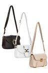Kadın 3'lü Çanta Paketi Çapraz Askılı Omuz Çantası Üç Adet