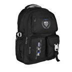 Relaxion Su Geçirmez Çok Gözlü Okul Sırt Çantası Siyah 2058