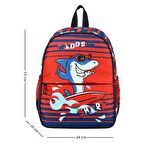 Waddell Köpek Balığı Desenli Anaokulu Kreş Sırt Çantası 24114