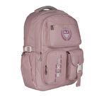 Relaxion Su Geçirmez Çok Gözlü Okul Sırt Çantası Pudra 2058