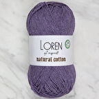 Loren Natural Cotton Mor El Örgü İpi - R093