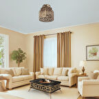 Zeren Akıllı Sehpa Siyah Mermer Desenli Lazer Kesim Detaylı 4 Farklı Kullanım 90x60 Cm