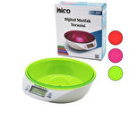 DİJİTAL - PİLLİ MUTFAK TERAZİ TARTI KASELİ - 5KG/1GR (5250)