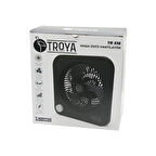 MASA ÜSTÜ VANTİLATÖR FAN=22CM 3 KADEME HIZ 40W  3 PERVANE  SİYAH PLS.STAND=28X27X13CM TR-516 (5250)