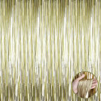 Mat Altın Püsküllü Kapı Perdesi - Parti, Bekarlığa Veda, Doğum Günü 1x2 m (5250)