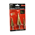 3 PARÇA  HSS KADEMELİ MATKAP UCU SET (5250)