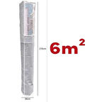 Pencereli Halı Hurcu Toz geçirmez Sağlam Dayanıklı Hurç Organizer 6m² (5250)