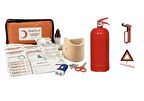 Araç İlkyardım Trafik Seti (1 Kg Yangın Söndürme-İlkyardım Seti-Cam Kırma-Reflektör)