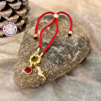 Uretti - Ayşe 5609 - El Yapımı Deniz Atı Detaylı Charm Bileklik - Kırmızı