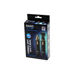 KARE GÖVDE - KAPAKLI 2 BAŞLIK BURUN-KULAK-YANAK KIL TÜY ALMA- FAVORİ-ENSE ÇİZİM MAKİNESİ USB ŞARJLI RD-3138 (5256)