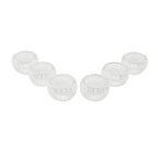 6 PCS   ÇİZGİLİ CAM  ÇİFT CİDARLI LOKUMLUK - SOSLUK  50 ML (5256)