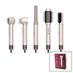 ROSE GOLD AİR BRUSH 5İN1=BUKLE-HACİMLE-DÜZLEŞTİR-2-FIRÇA SAÇ KURUTMA - ŞEKİL MAKİNESİ 1300W3-KDM.HIZ - DERECE SHD-1729 (5256)