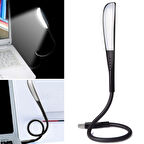 USB Girişli 14 Ledli 3 Kademeli Dokunmatik Masa/Kitap Okuma Lambası Ledi Siyah (5256)