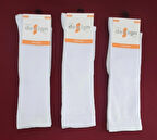 Dizaltı Kız Çocuk Okul Çorabı 3'lü Paket Ayak Numarası 32-34