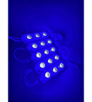Modül 3 Led 3W Kablolu Parmak Led  5 adet Mavi Renk