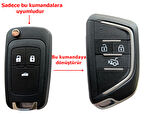 Opel Insignia Astra J Uyumlu Çevirici Dönüşüm Modifiye Anahtar Kumanda Kabı Oto Anahtarlık Logolu