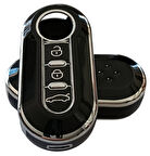 Doblo Ducato Boxer Jumper Uyumlu Kumanda Anahtar Kılıfı Oto Anahtarlık Siyah Silver